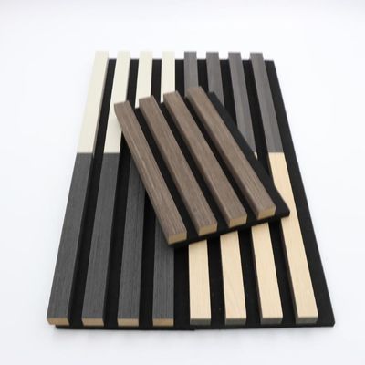 Tablero de panel de pared acústico personalizado 100% poliéster + MDF con insonorización de chapa