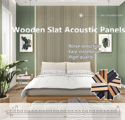 Panel de tablero acústico de 12 mm de grosor Panel de pared de pizarra de madera para decoración del hogar