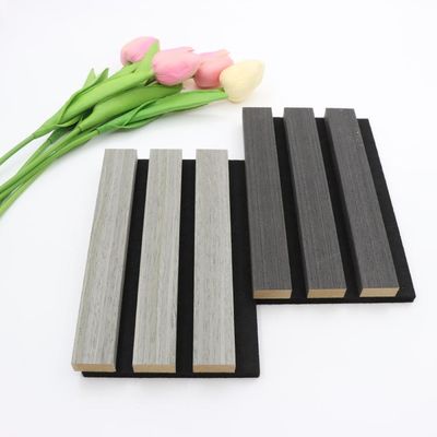 MDF de absorción de sonido acústico de pared de madera panel de pizarra material flotado