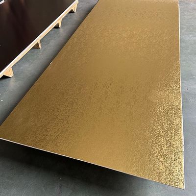 Panel de pared de chapa de madera de carbón de bambú revestimiento UV placa de metal WPC