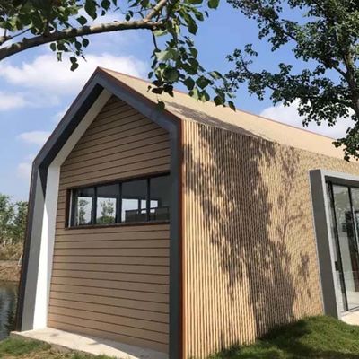 Revestimiento de pared de madera WPC para exteriores Decorativo 219 * 26mm