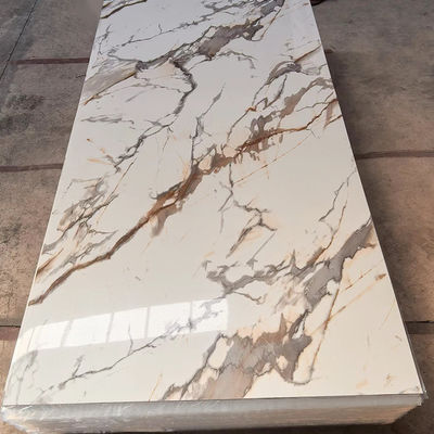 Hoja de mármol de PVC brillante/mat para decoración interior