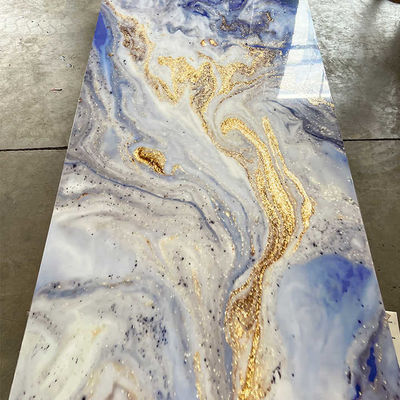1220x2800mm Hoja de mármol de PVC para decoración interior