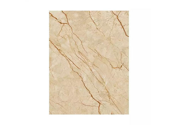 Los paneles de pared ULTRAVIOLETA decorativos de la alta de la prenda impermeable del PVC hoja brillante del mármol