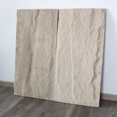 El panel cultural Grey Simulation Polyurethane oscuro 120 * los 60cm de la piedra de la PU de la decoración casera