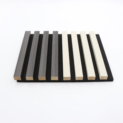 MDF de absorción de sonido acústico de pared de madera panel de pizarra material flotado