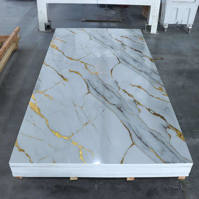 1220x2800mm Hoja de mármol de PVC para decoración interior