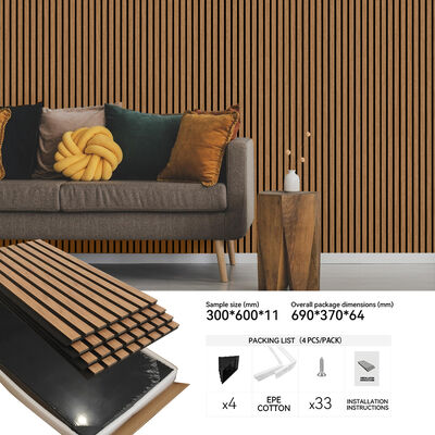 Panel de pared acústico para decoración y absorción de sonido interior