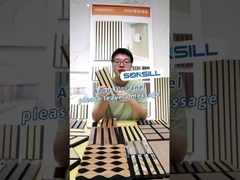 Panel de tablero acústico de borde cuadrado a prueba de fuego Panel de pizarra de madera para la decoración del hogar