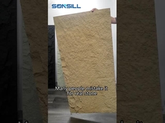 Imitación artificial 1200 * 600m m de la pared del panel de piedra del poliuretano ligero de la PU