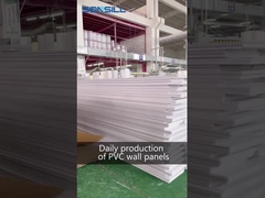 Material de construcción casero decorativo interior del cuarto de baño de la alta del lustre del techo del PVC pared del panel