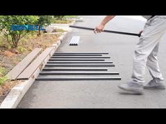 Prenda impermeable compuesta de grabación en relieve de madera del piso de la cubierta del Decking de la textura WPC del piso 3D