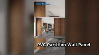 Panel de pared divisorio de PVC